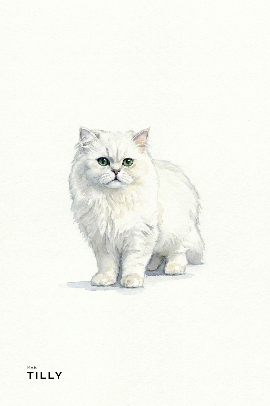 Custom Watercolor Pet Portrait | High Resolution Digital File
