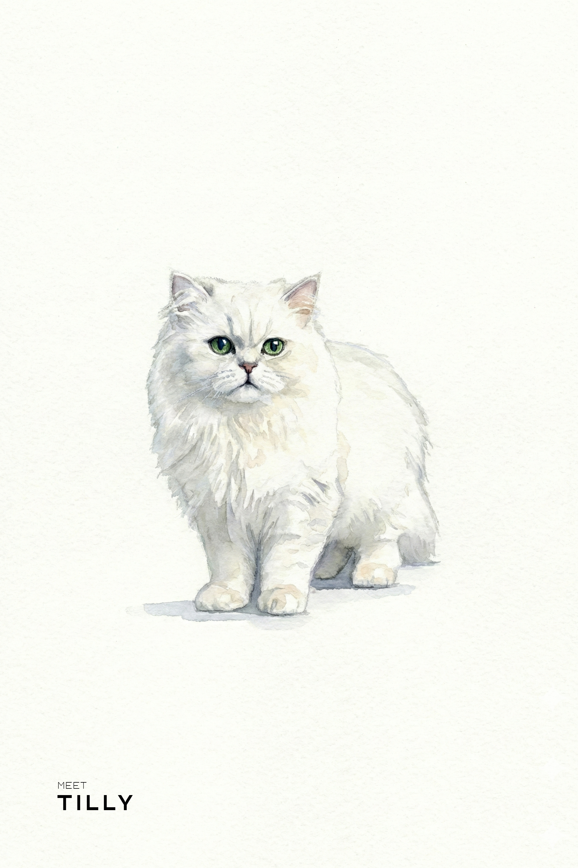 Custom Watercolor Pet Portrait | High Resolution Digital File