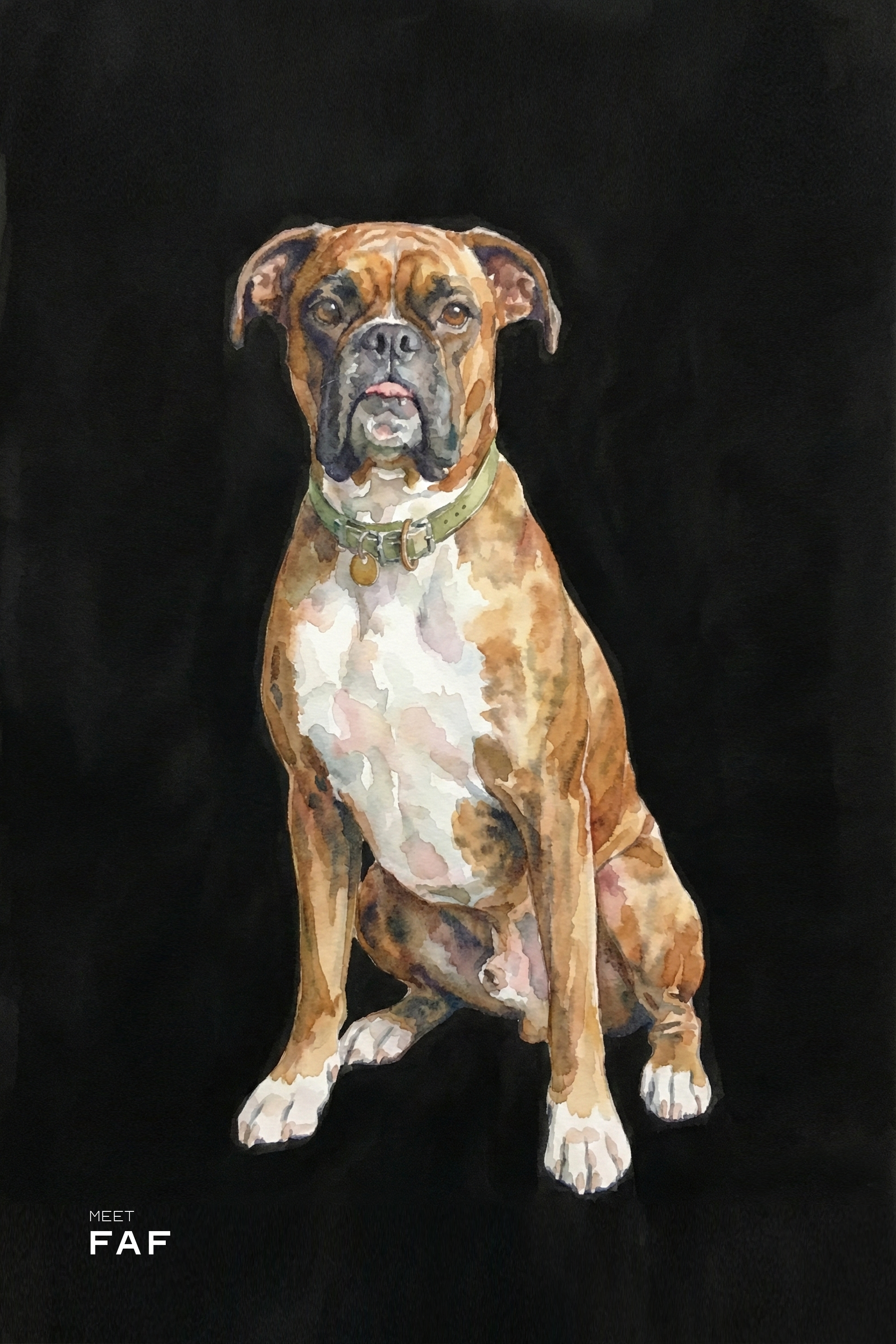 Custom Watercolor Pet Portrait | High Resolution Digital File