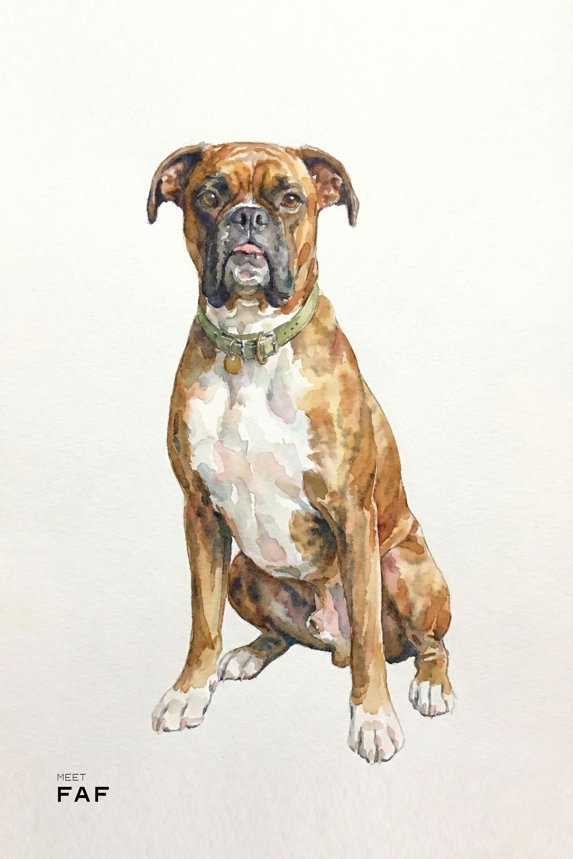 Custom Watercolor Pet Portrait | High Resolution Digital File